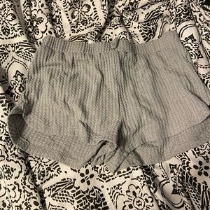 Grey shorts w/ strings